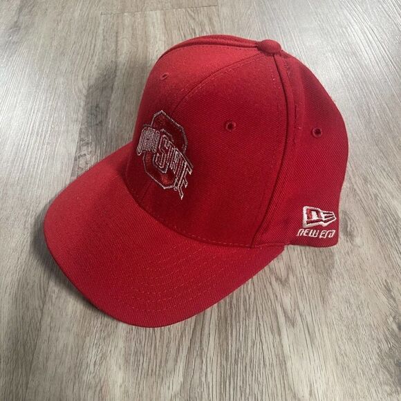 Vintage New Era Ohio State Buckeyes Snapback Hat NCAA College Football Red Cap‎ - Picture 7 of 8